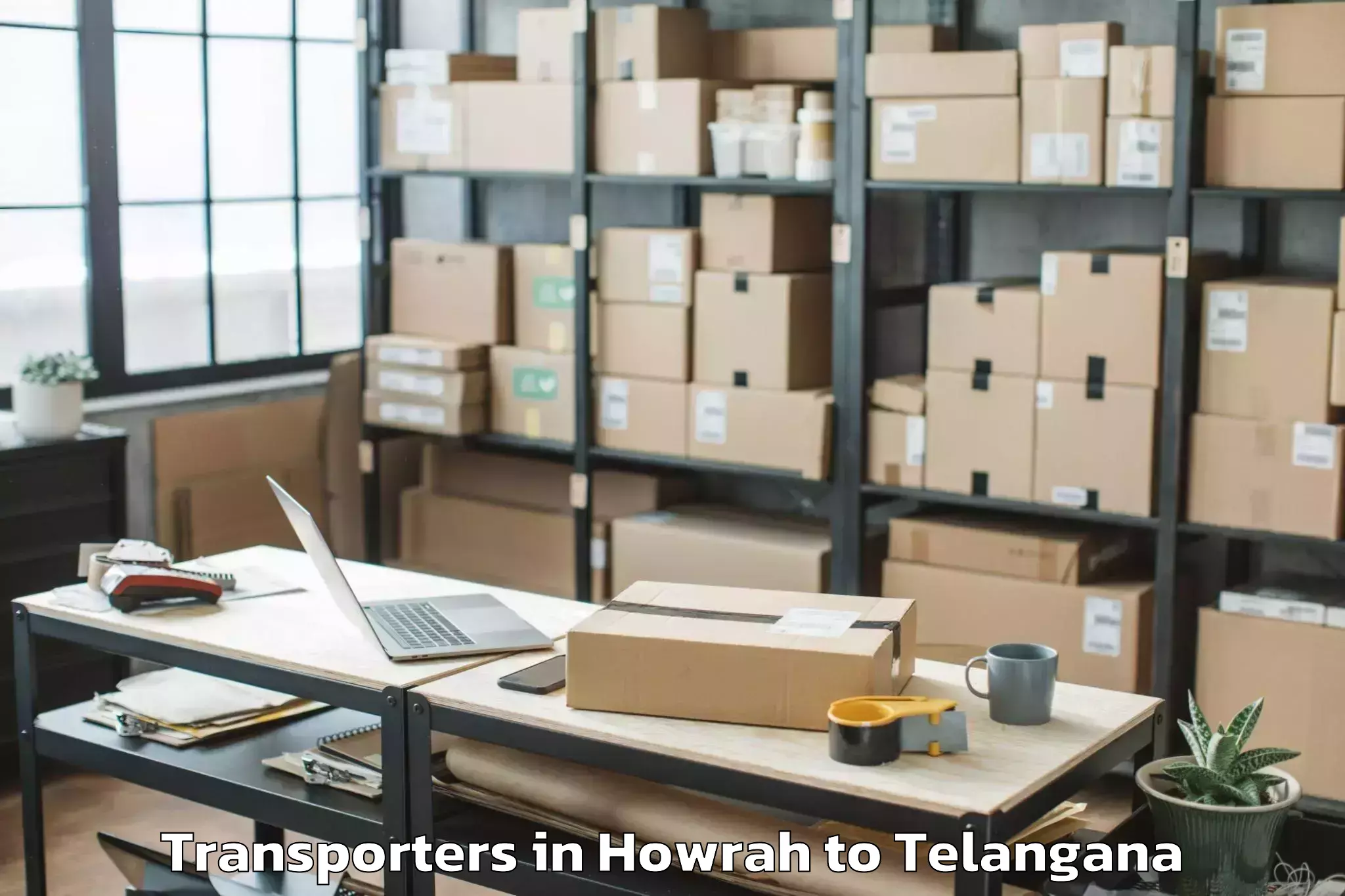 Book Howrah to Lingampet Transporters Online